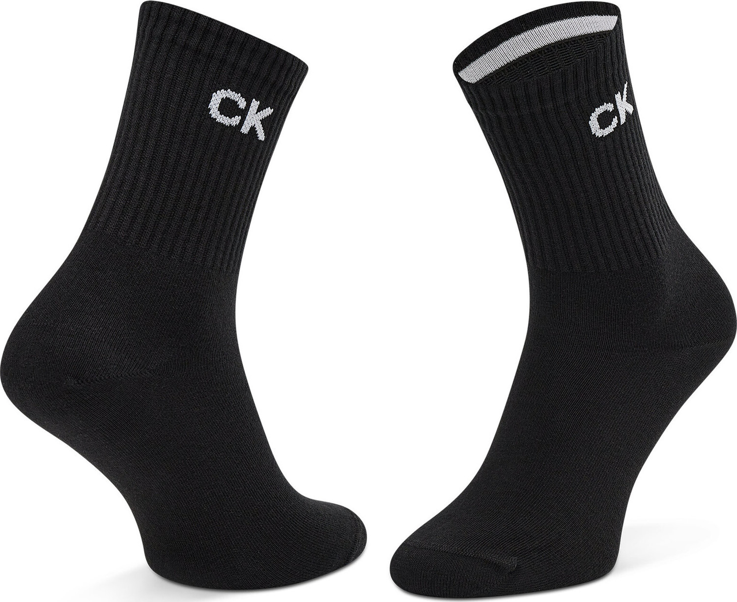 Dámské klasické ponožky Calvin Klein 701218784 Black 001
