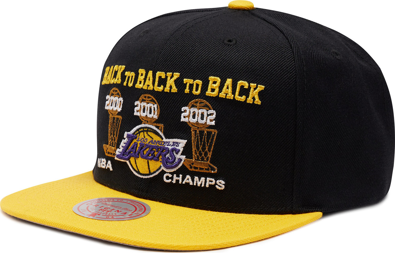 Kšiltovka Mitchell & Ness NBA Lakers Champs HHSS4196 Black/Gold