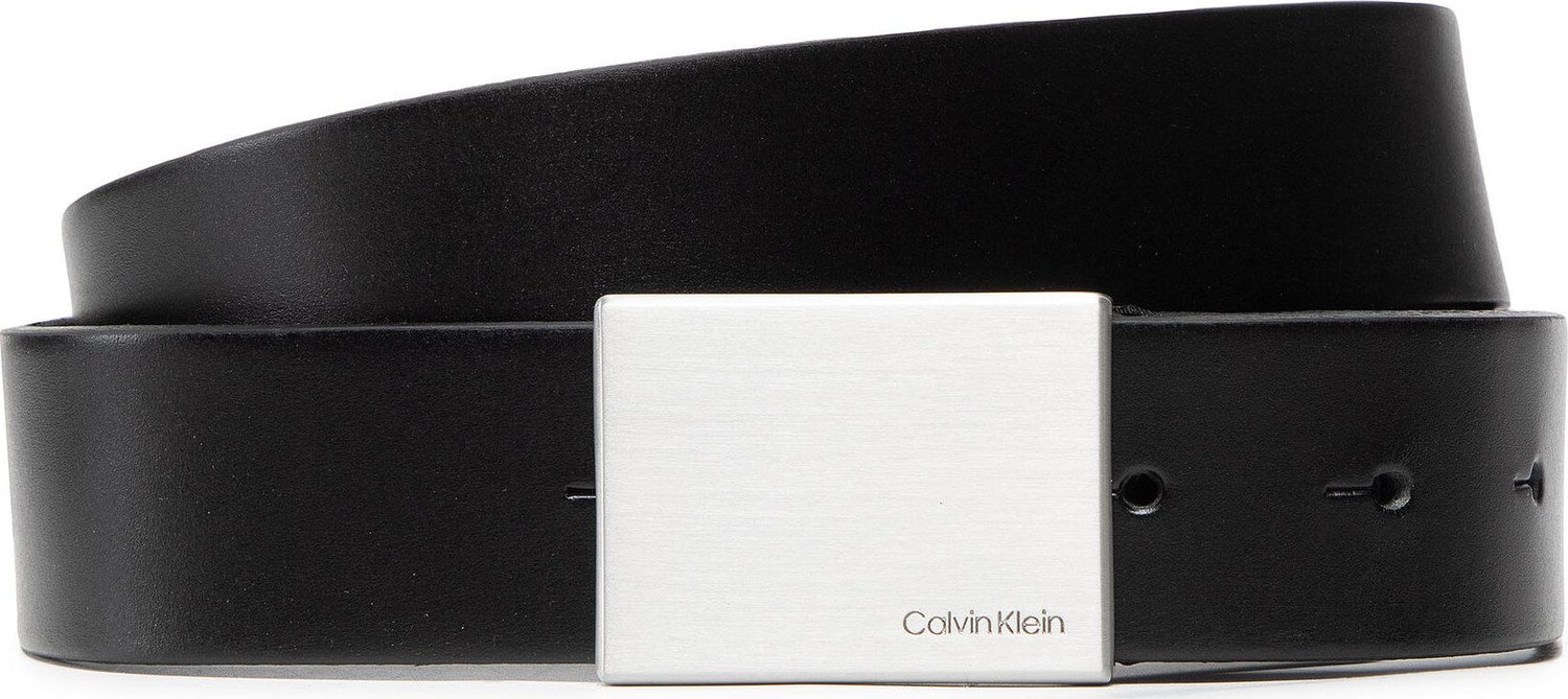 Pánský pásek Calvin Klein Formal Plaque Belt 3.5cm K50K504309 001