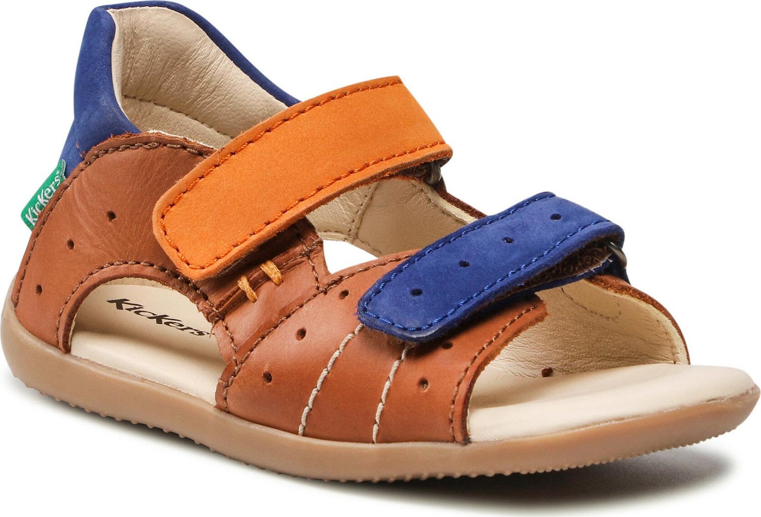 Sandály Kickers Boping-2 785406-10 S Camel Orange Blue