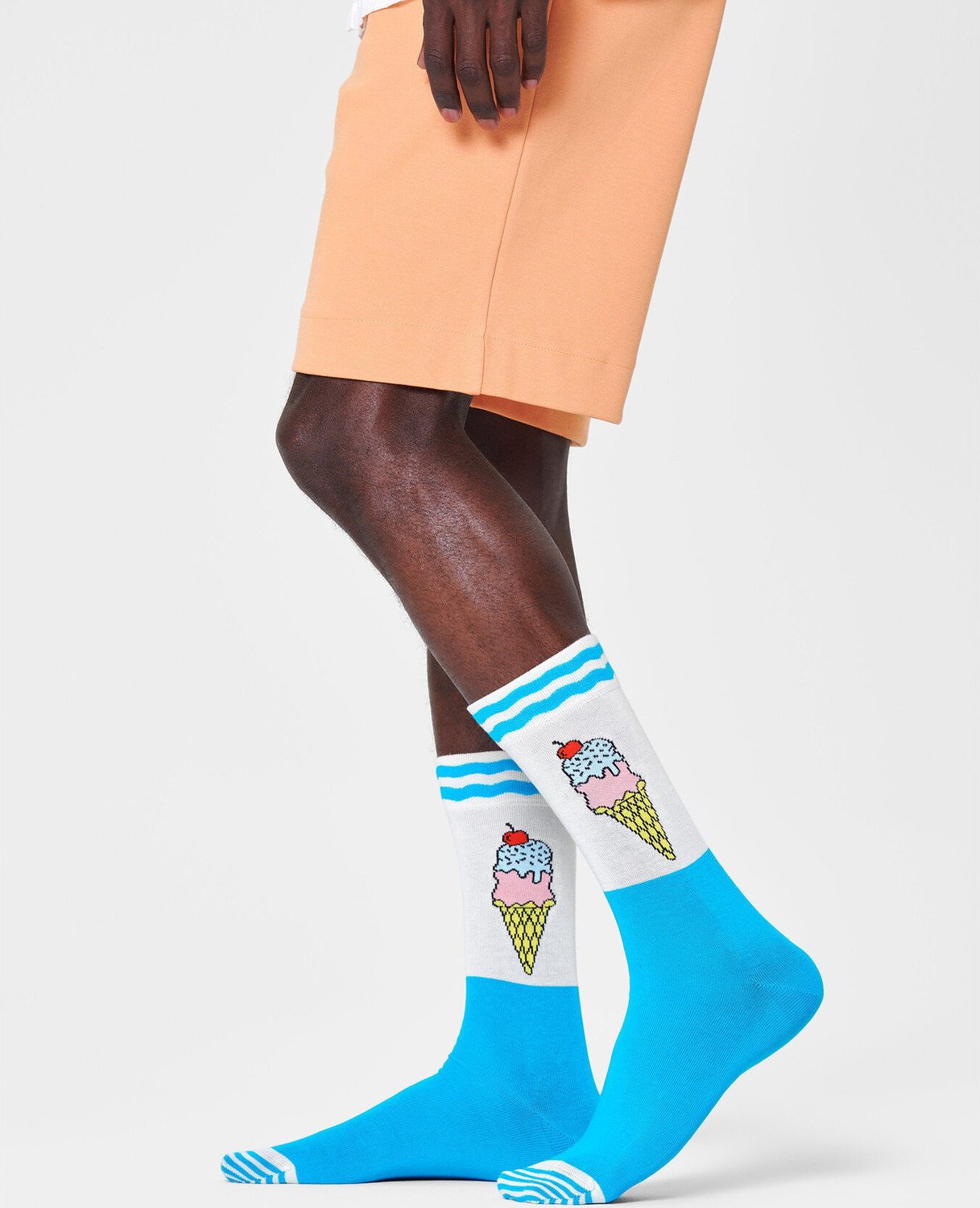 Klasické ponožky Unisex Happy Socks CRE01-6300 Modrá