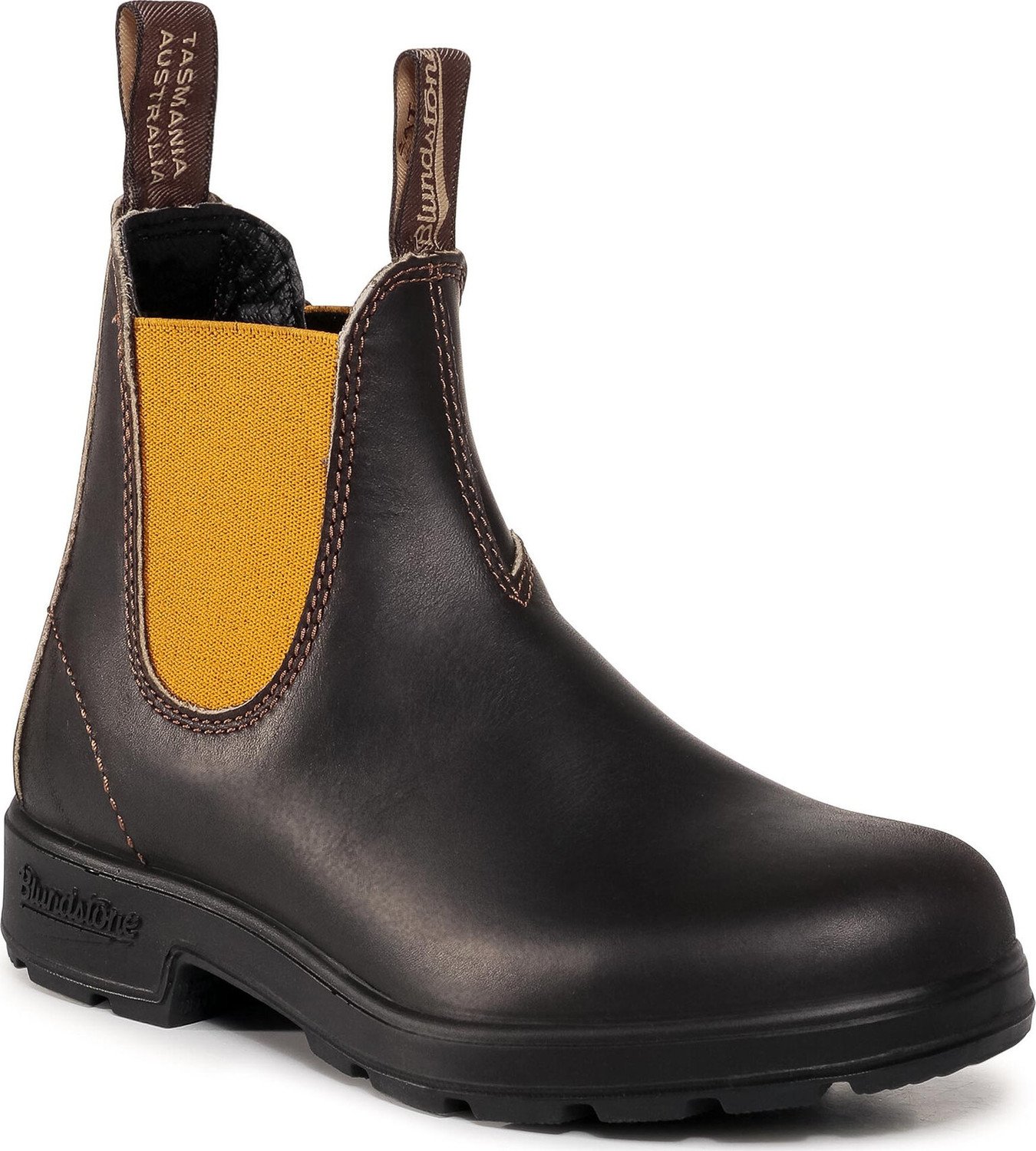 Kotníková obuv s elastickým prvkem Blundstone 1919 Brown/Mustard