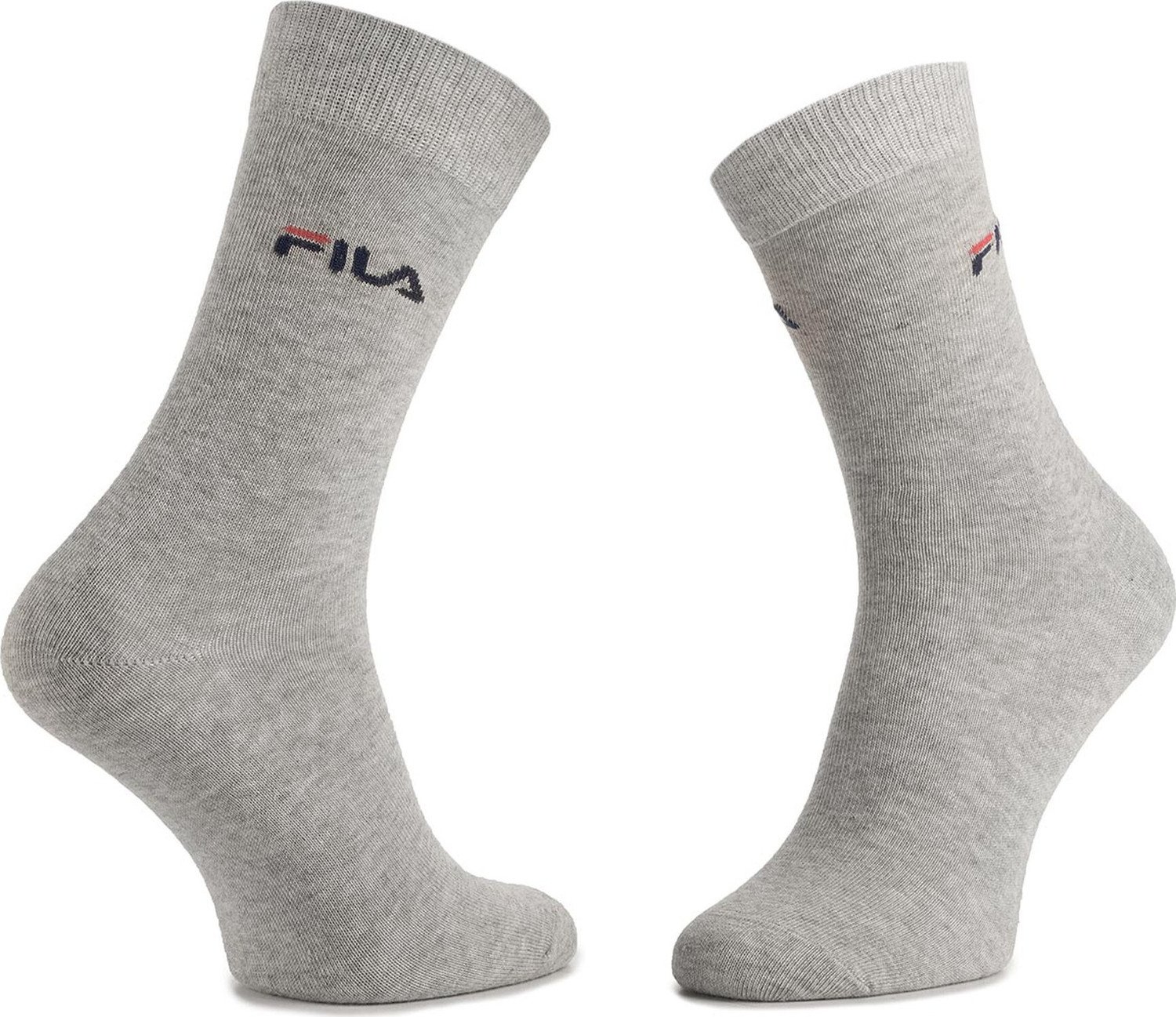 Sada 3 párů vysokých ponožek unisex Fila F9630 Grey 400