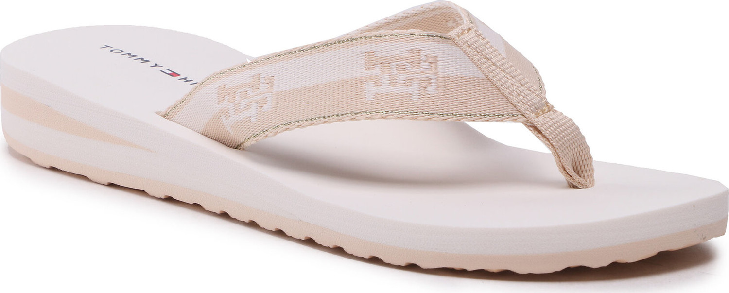 Žabky Tommy Hilfiger Th Colorblock Webbing Sandal FW0FW07144 Weathered White AC0