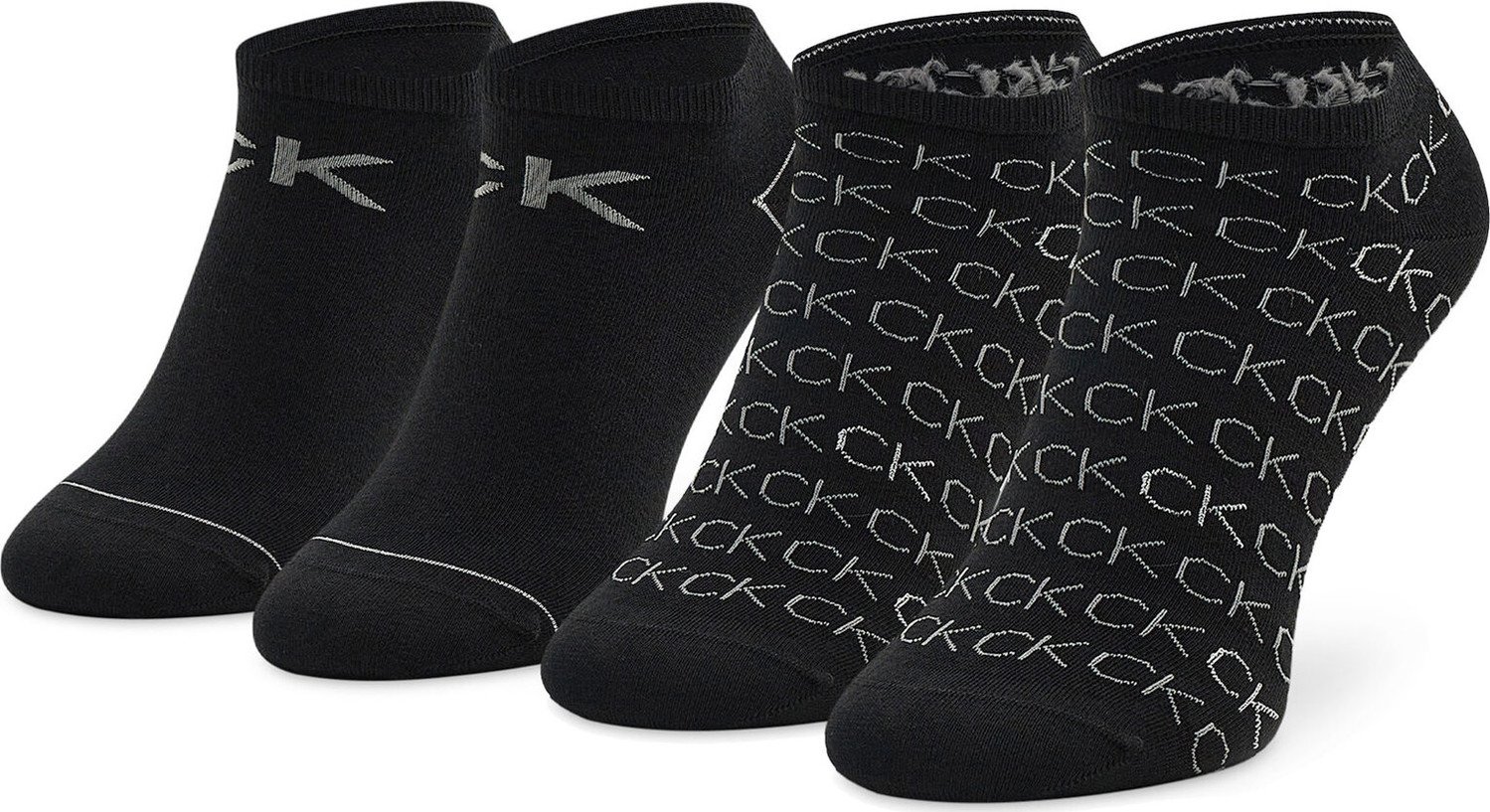 Sada 2 párů dámských ponožek Calvin Klein 701218779 Black 001