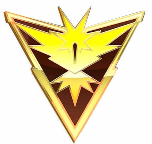 Odznak Team Instinct z Pokémon Go