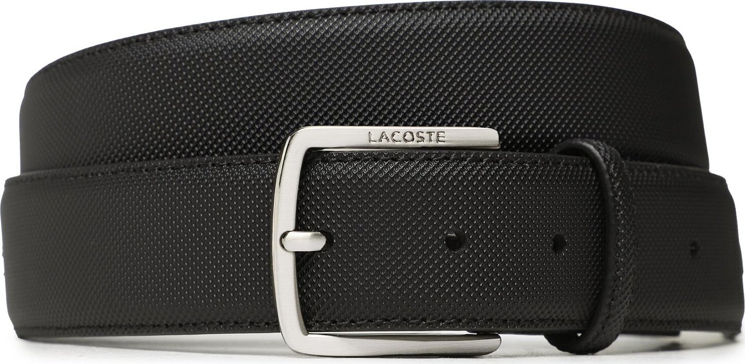 Pánský pásek Lacoste RC4009 Black 000