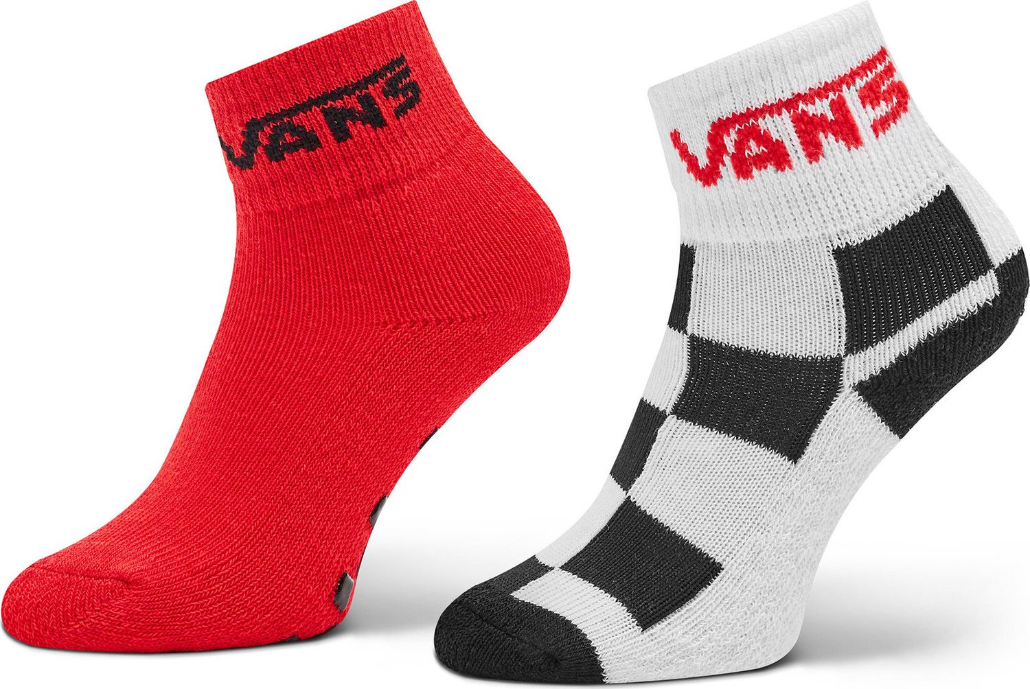 Sada 2 párů dětských vysokých ponožek Vans Drop V Classic VN0A7PTC0PZ1 True Red