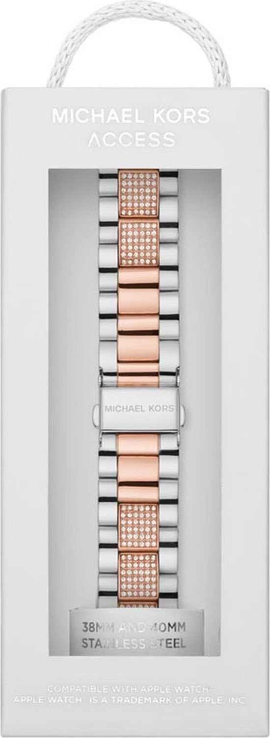 Vyměnitelný pásek hodinek Michael Kors MKS8005 Silver/Rose Gold