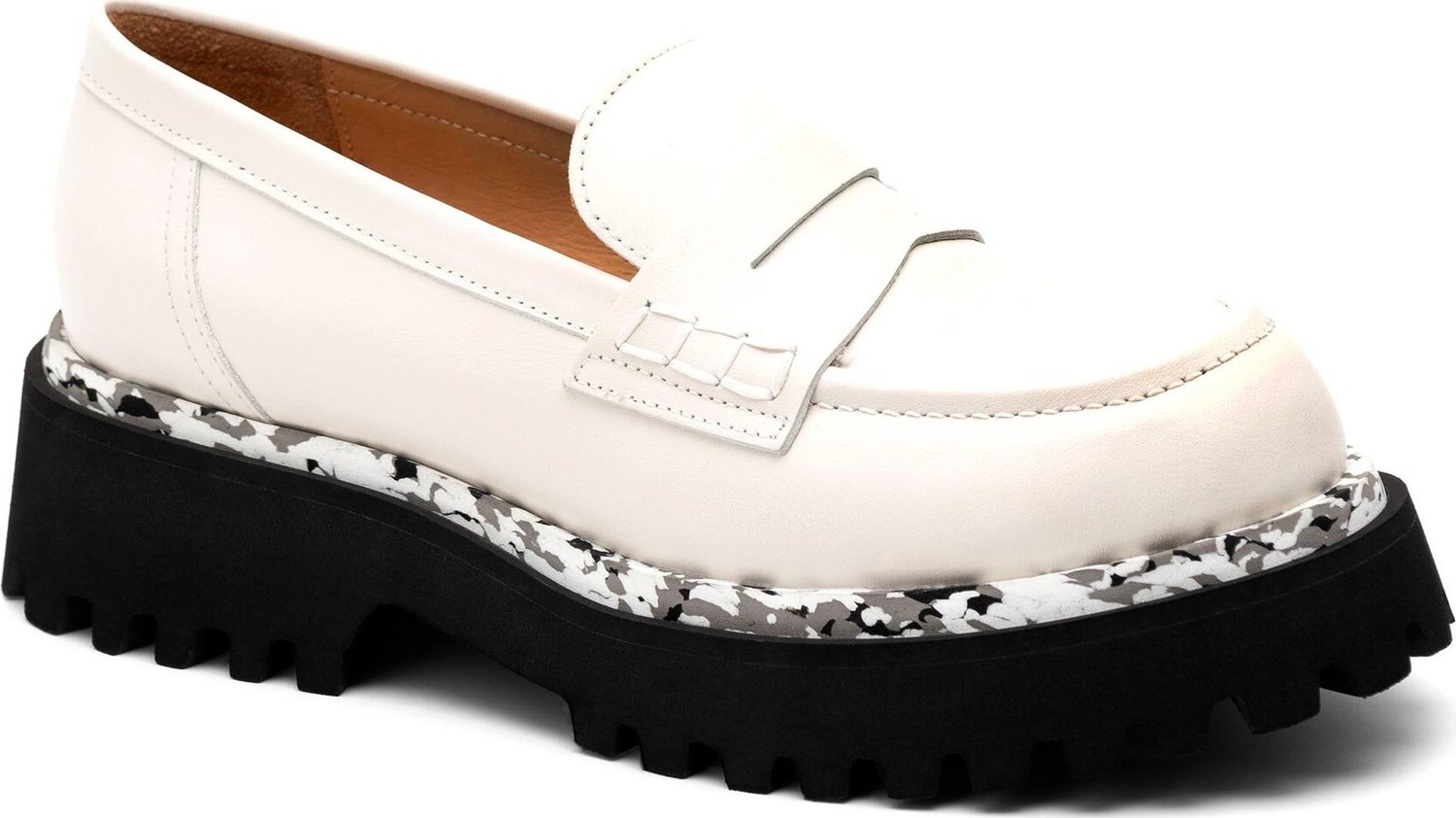 Loafersy Rage Age CLERMONT-50102 Ivory