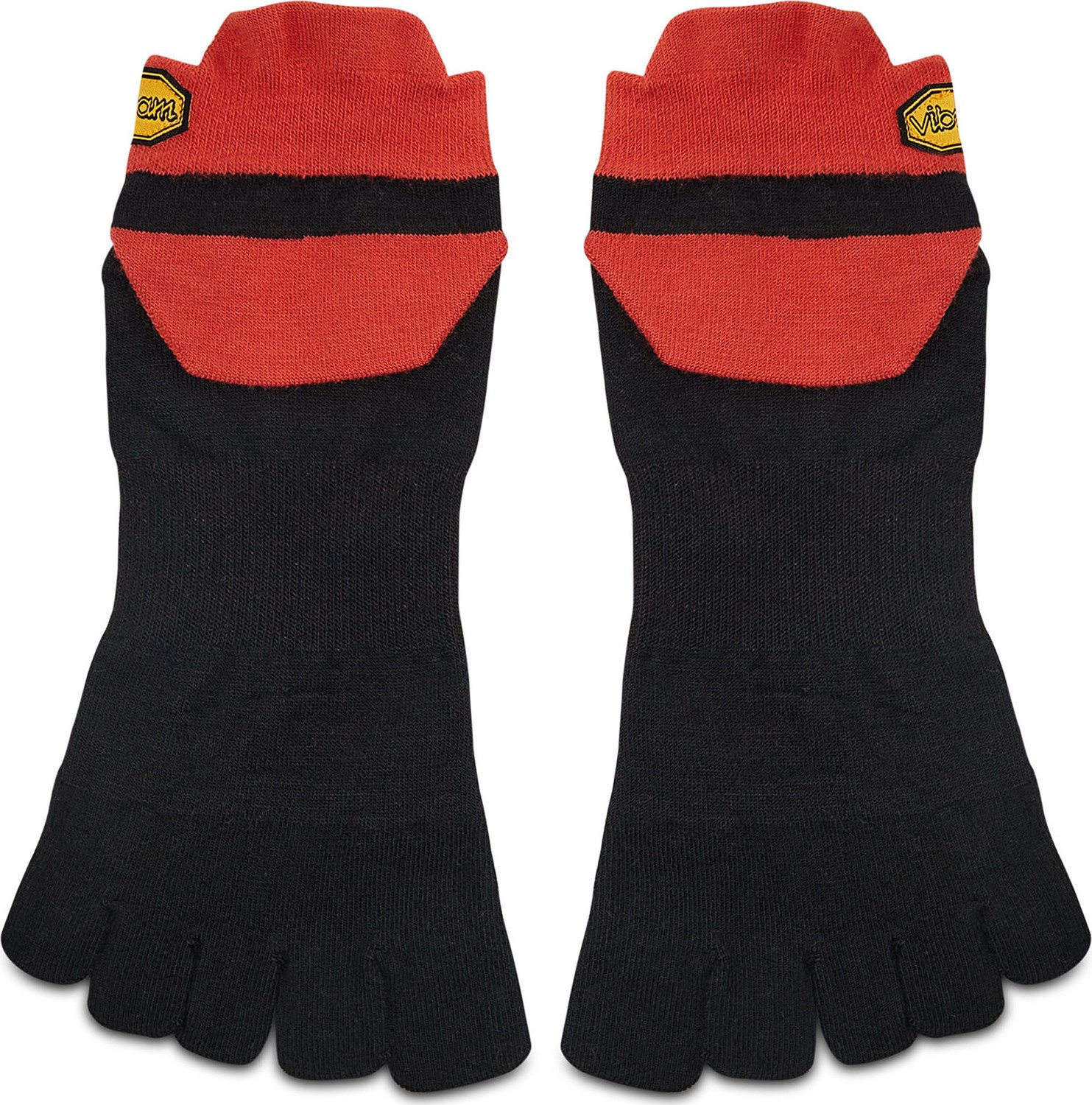 Nízké ponožky Unisex Vibram Fivefingers Athletic No Show S21N05 Red/Black