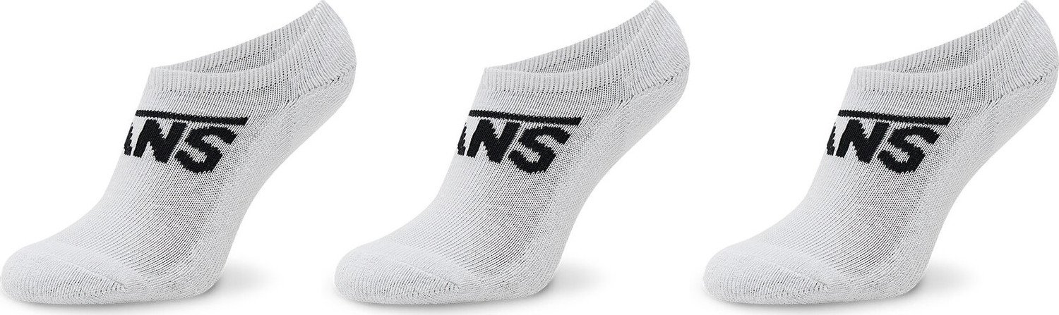 Sada 3 párů dětských nízkých ponožek Vans Uy Classic Kick VN000YBSWHT1 White