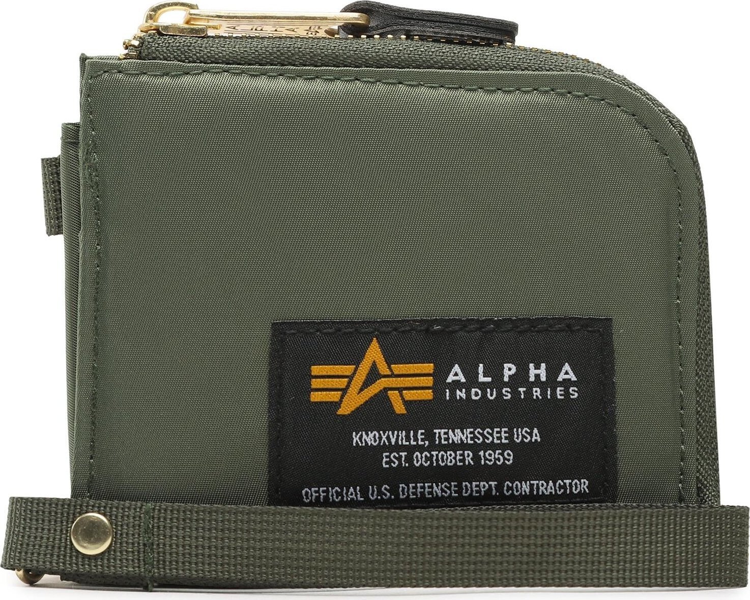 Velká pánská peněženka Alpha Industries Label Wallet 108957 Sage/Green 01