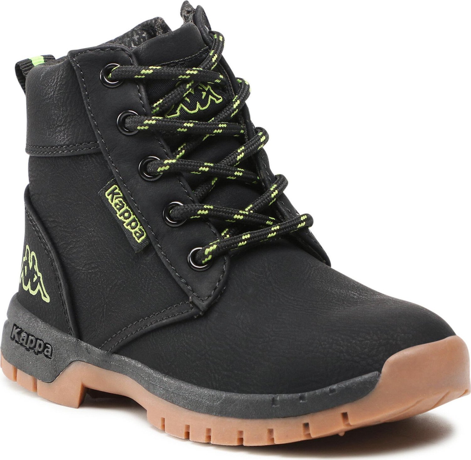 Kotníková obuv Kappa 260327K Black/Lime 1133