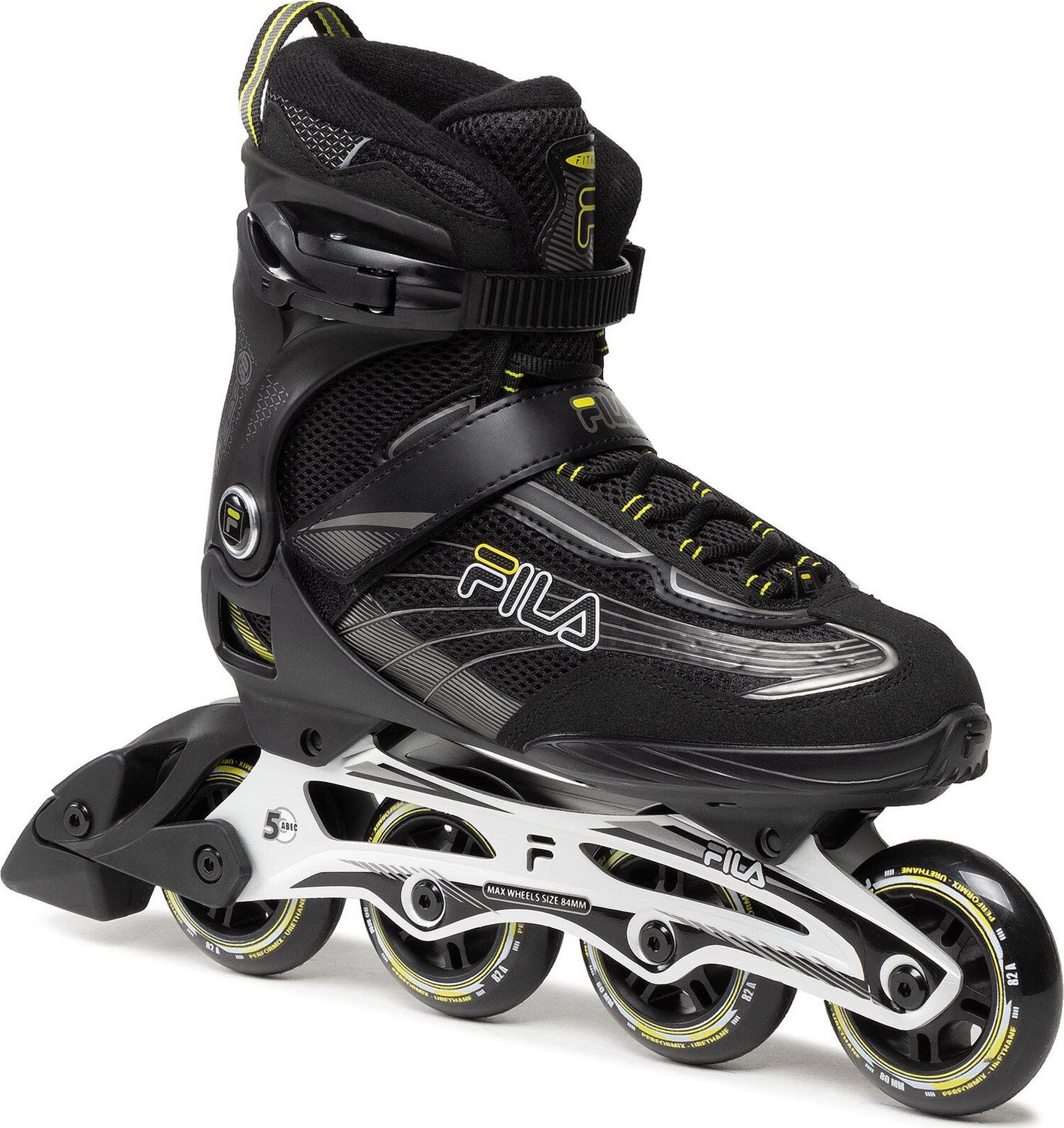 Kolečkové brusle Fila Skates Mizar 80 010621220 Black/Lime