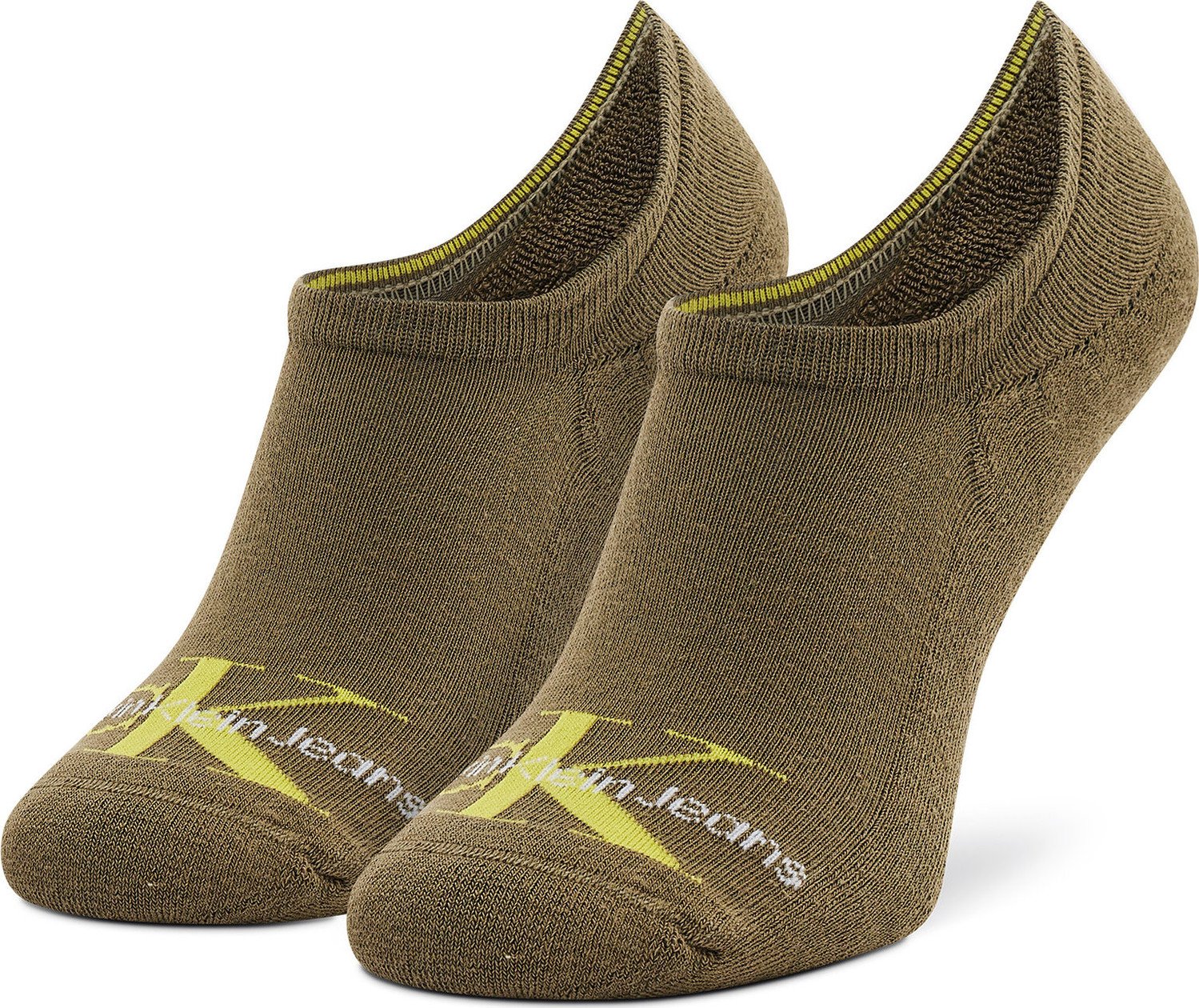 Pánské kotníkové ponožky Calvin Klein Jeans 701218733 Olive 009