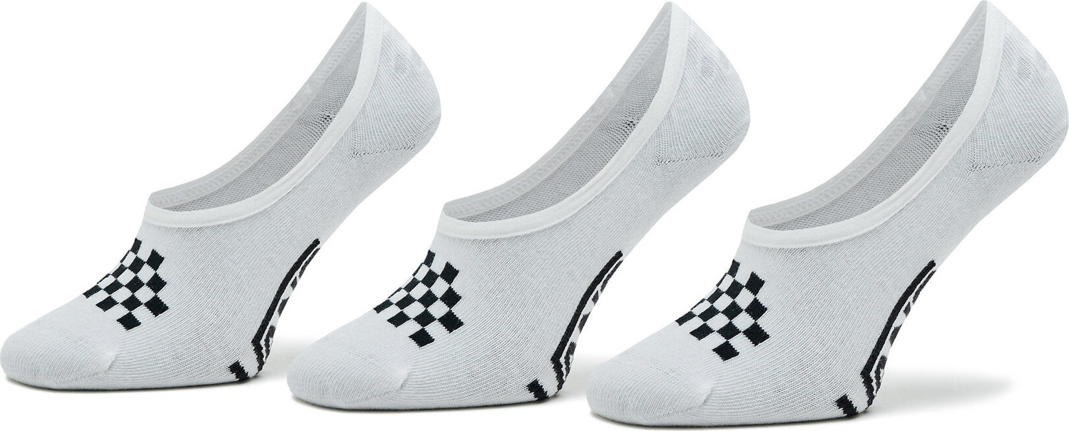 Sada 3 párů dětských kotníkových ponožek Vans Classic Canoodle Rox VN0007BCYB21 Classic White/Black