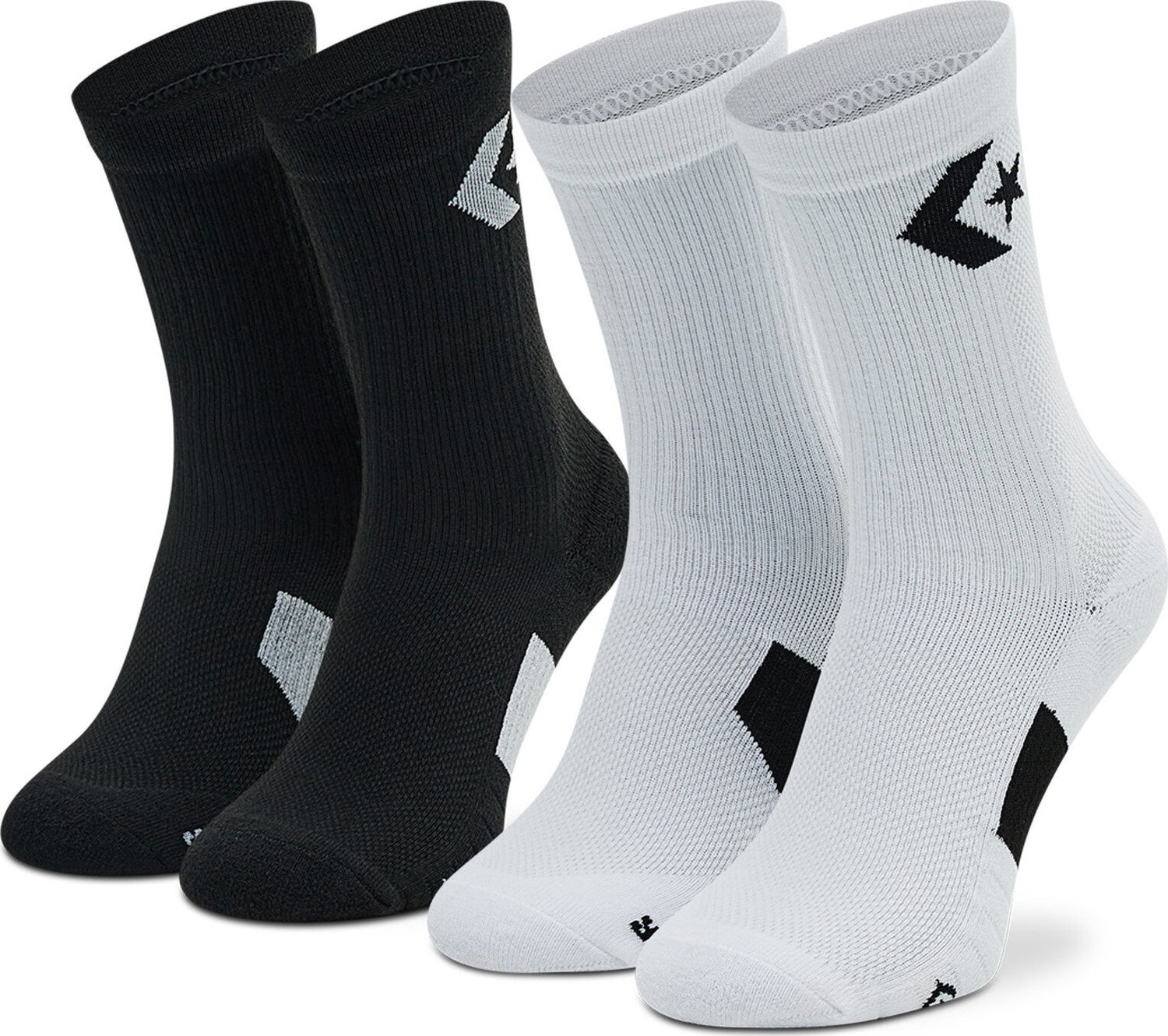 Sada 2 párů dámských vysokých ponožek Converse E1095A 2010