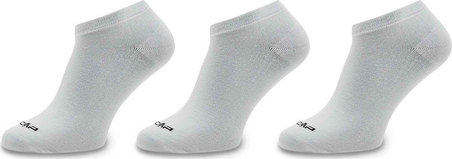 Sada 3 párů dámských nízkých ponožek CMP 3I81347 Bianco A001