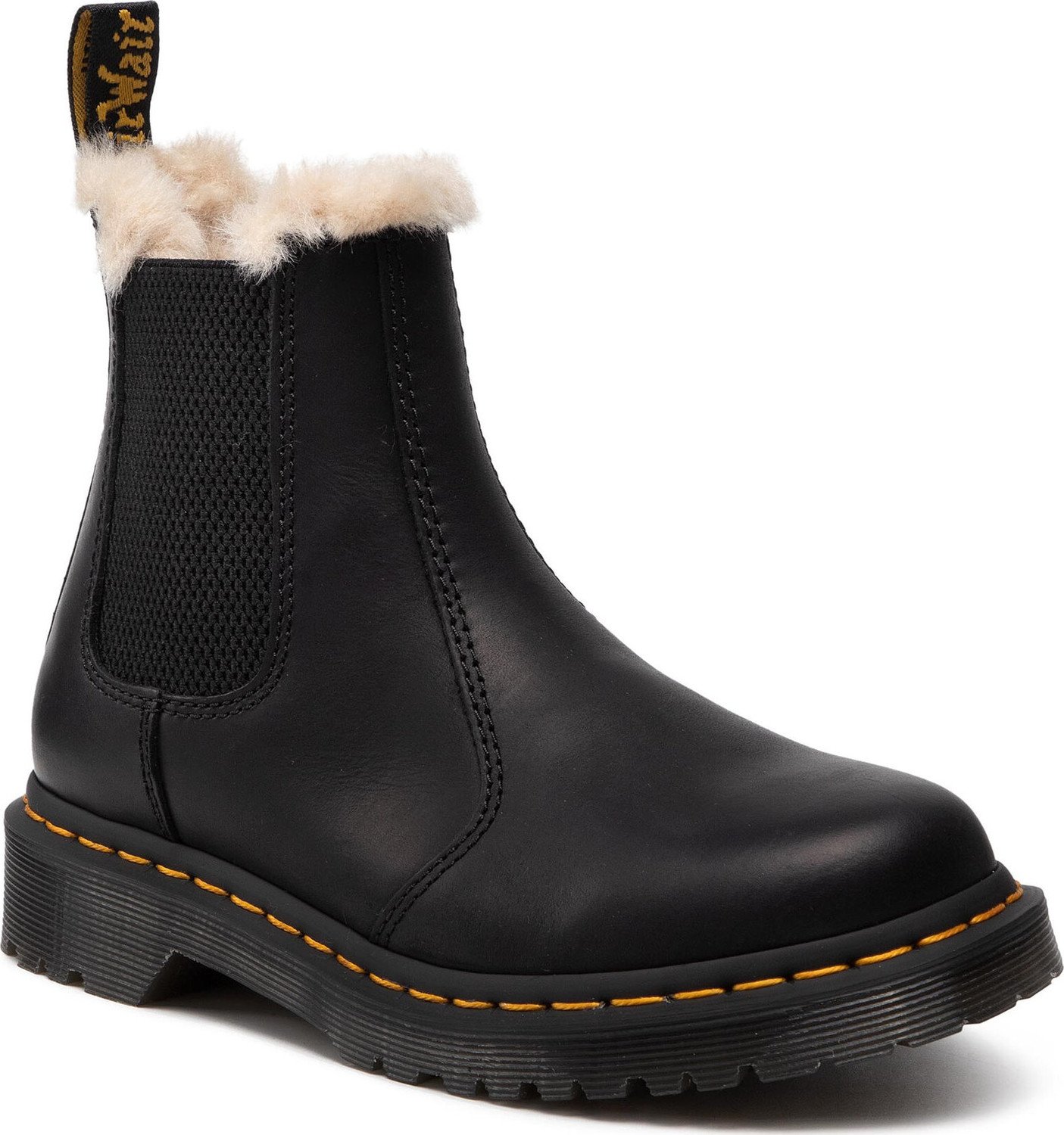 Kotníková obuv s elastickým prvkem Dr. Martens 2976 Leonore 21045001 Black