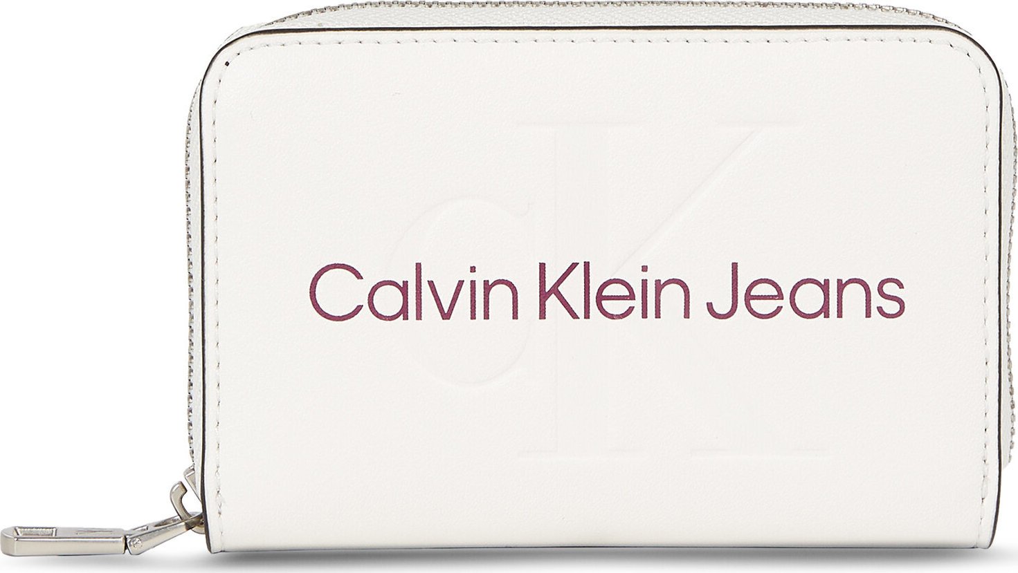 Dámská peněženka Calvin Klein Jeans Sculpted Med Zip Around Mono K60K607229 Ivory YBI
