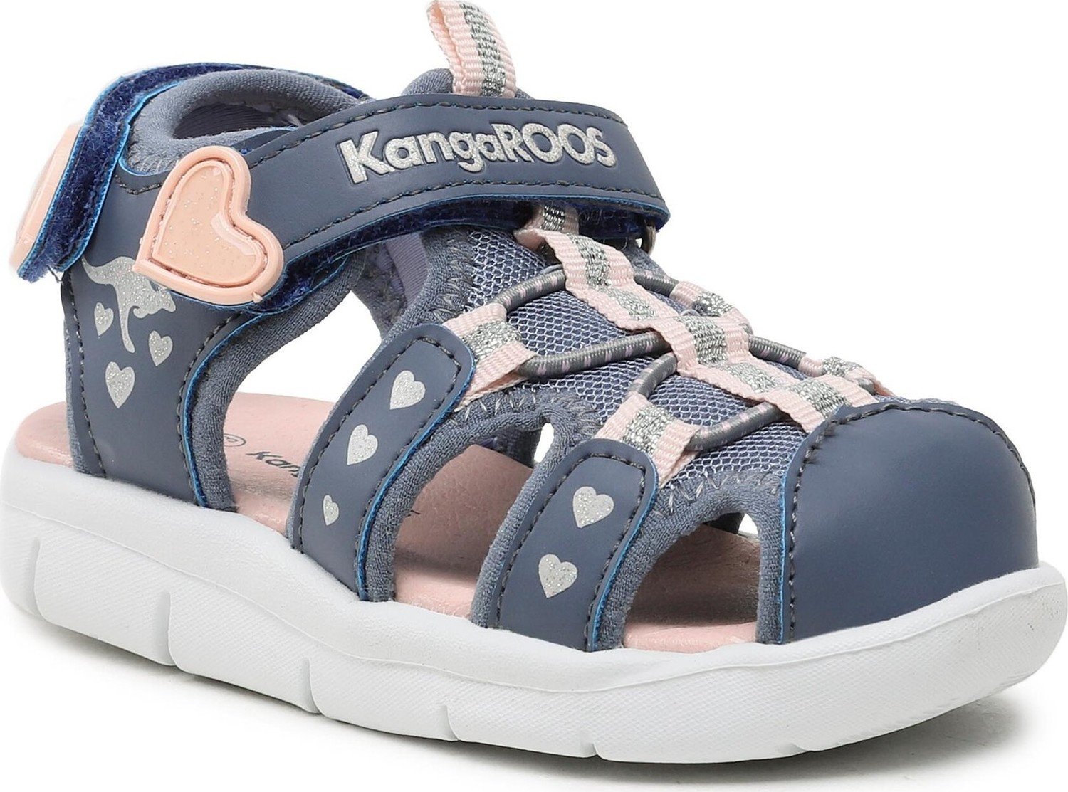 Sandály KangaRoos K-Mini 02035 000 4376 Grisaille/Frost Pink