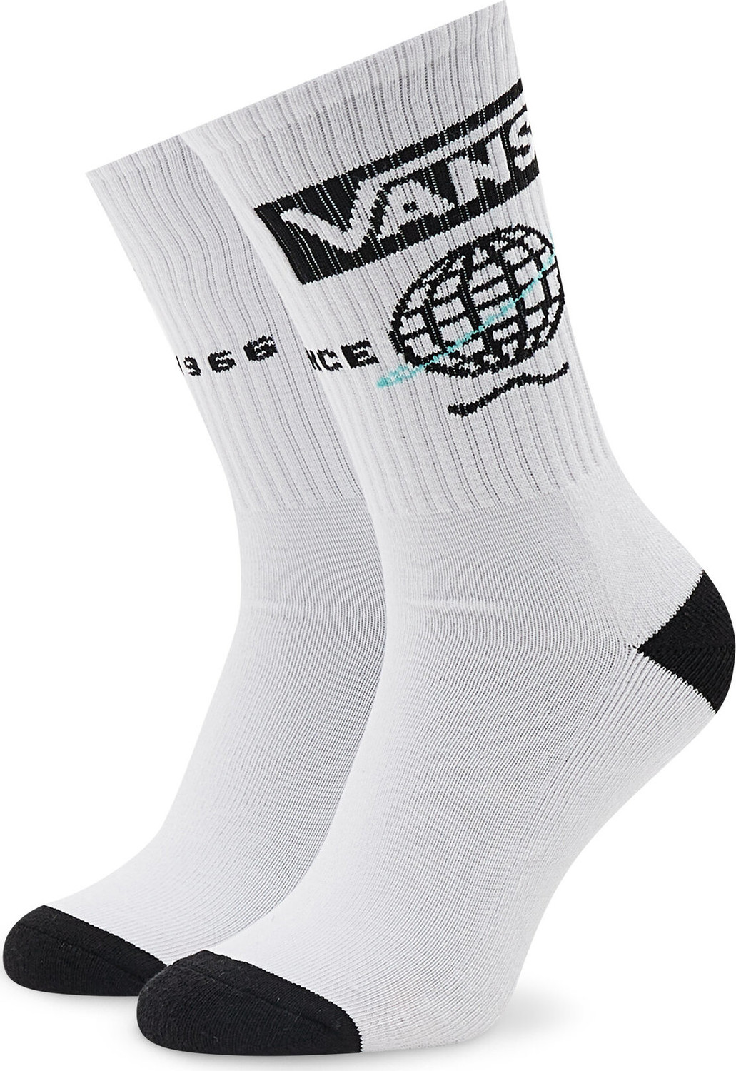 Pánské klasické ponožky Vans Fumed Glass VN0A7PPMWHT1 Crew White