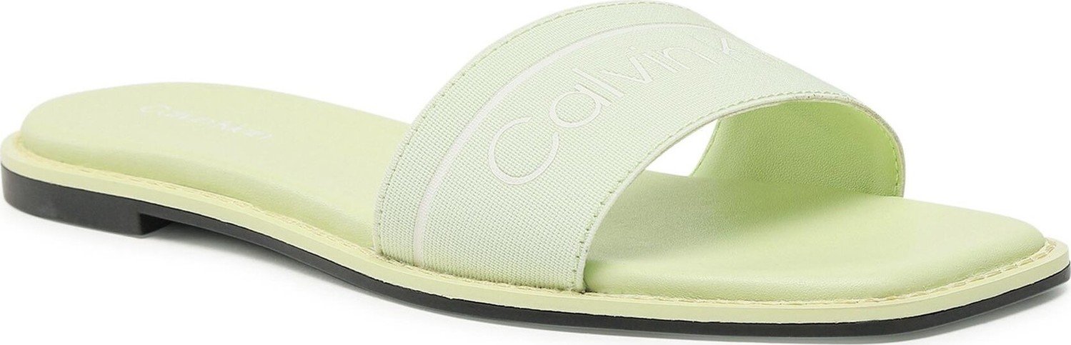 Nazouváky Calvin Klein Squared Flat Slide He HW0HW00817 Spirit Green LKM