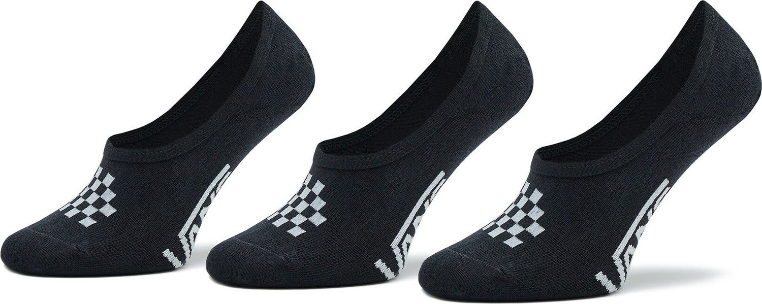 Sada 3 párů dětských kotníkových ponožek Vans Classic Canoodle Rox VN0007BCY281 Classic Black/White
