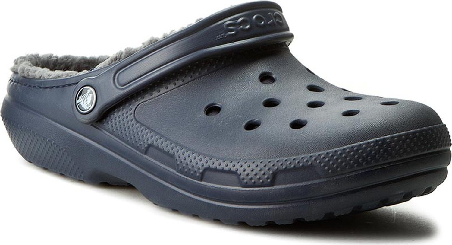 Nazouváky Crocs Classic Lined Clog 203591 Navy/Charcoal