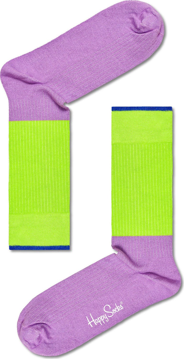 Sada 2 párů vysokých ponožek unisex Happy Socks XZIP02-0200 Barevná