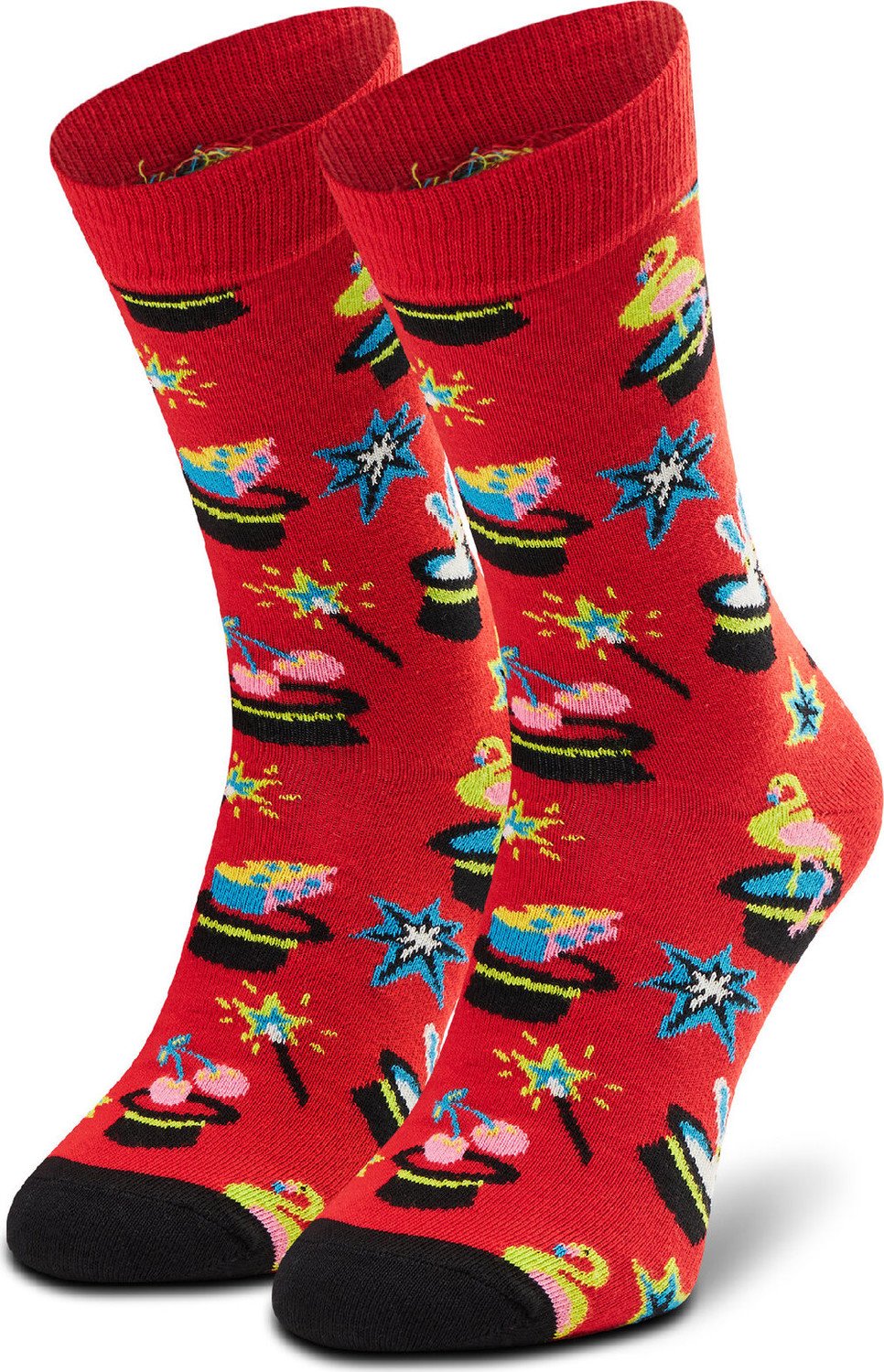 Klasické ponožky Unisex Happy Socks MAG01-4300 Červená