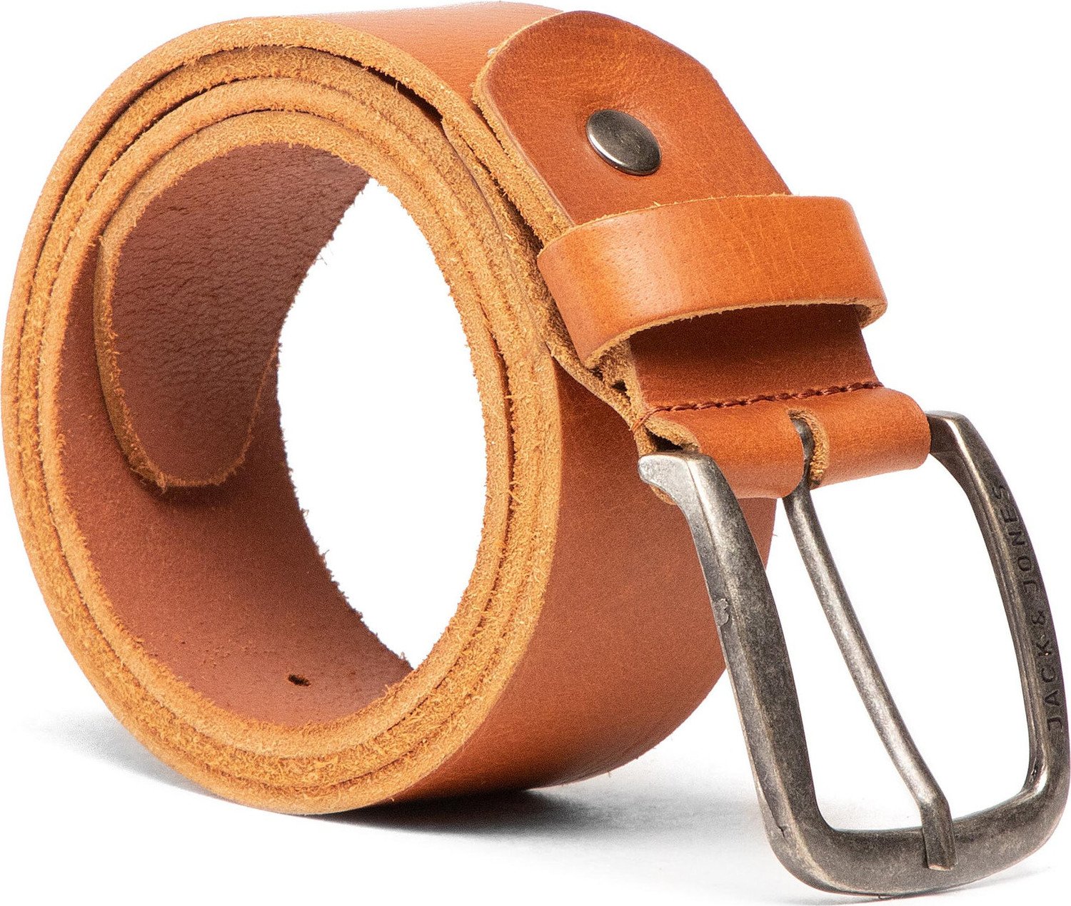 Pánský pásek Jack&Jones Jackpaul Leather Belt 12111286 Mocha Bisque