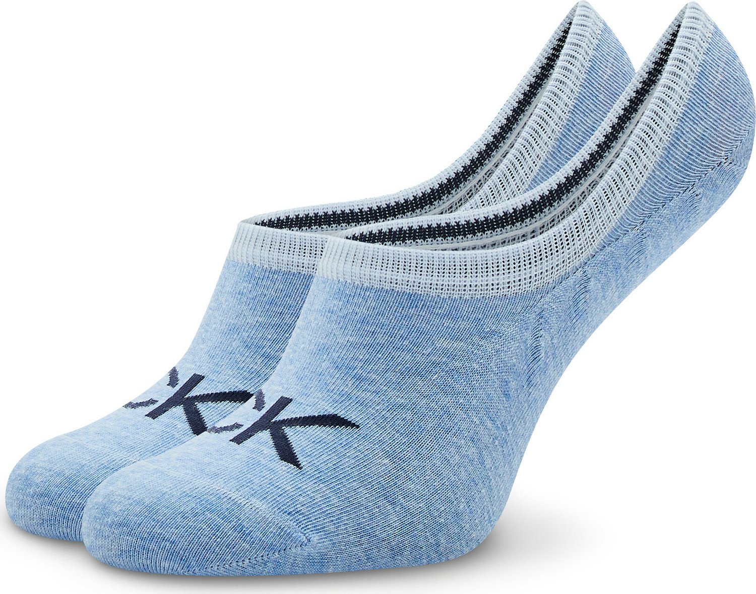 Dámské kotníkové ponožky Calvin Klein 701218773 Light Blue Melange 005