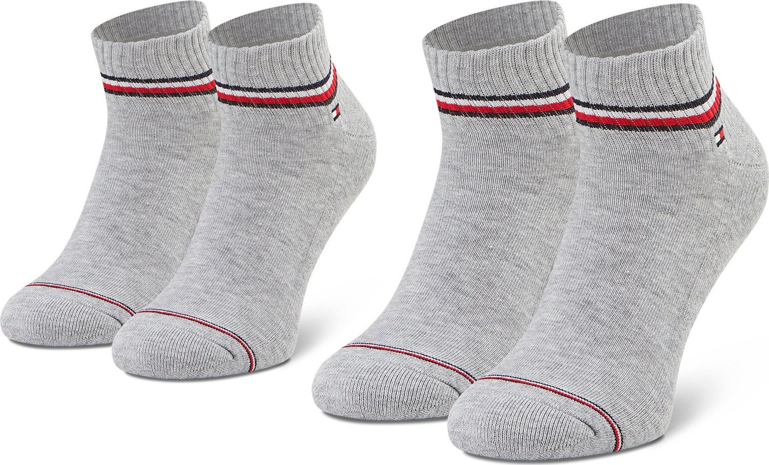 Sada 2 párů pánských nízkých ponožek Tommy Hilfiger 100001094 085
