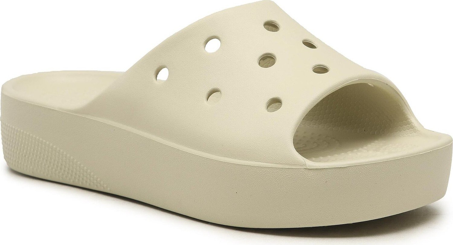 Nazouváky Crocs Classic Platform Slide 208180 Bone