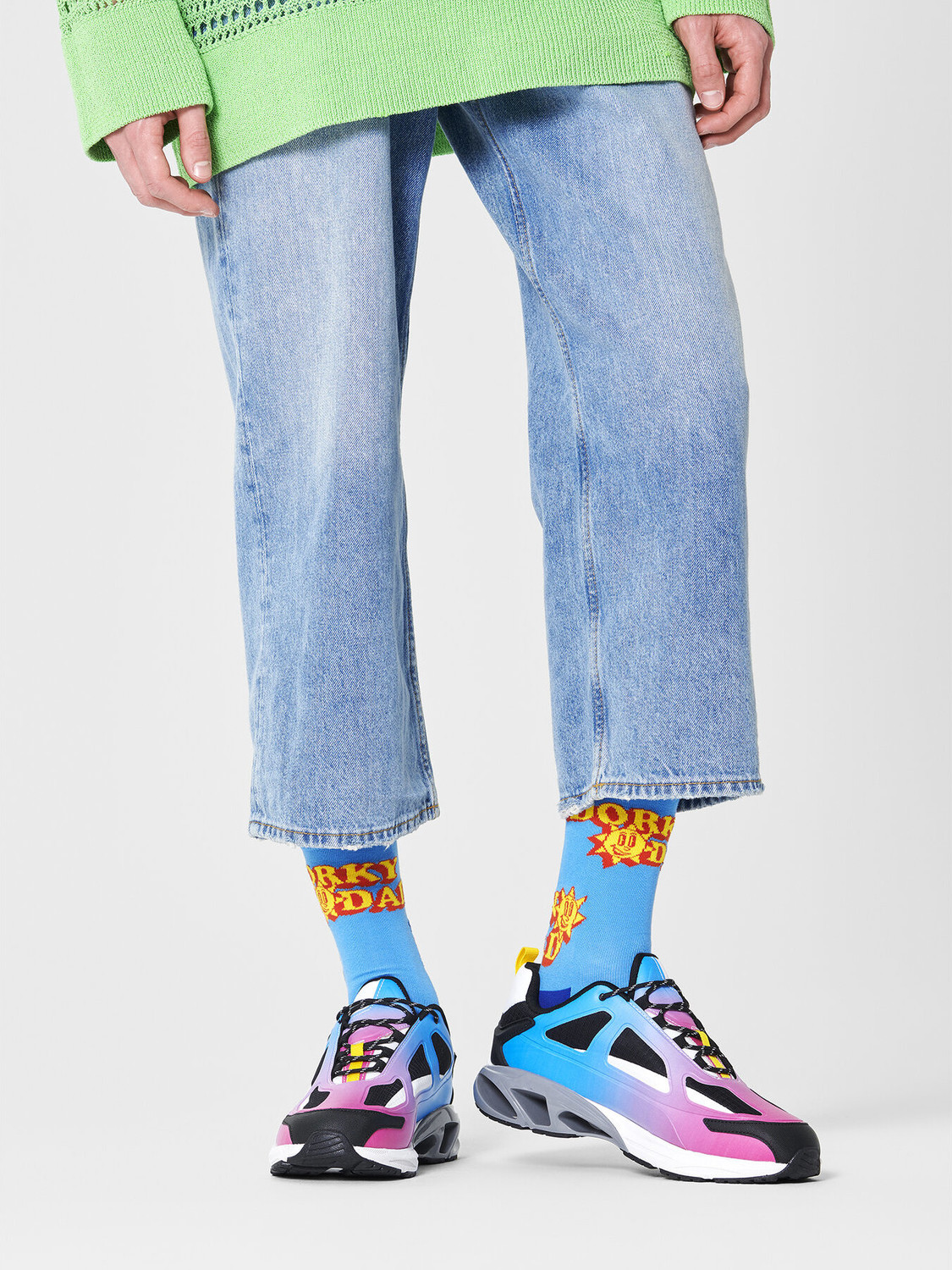 Klasické ponožky Unisex Happy Socks NOD01-6300 Modrá
