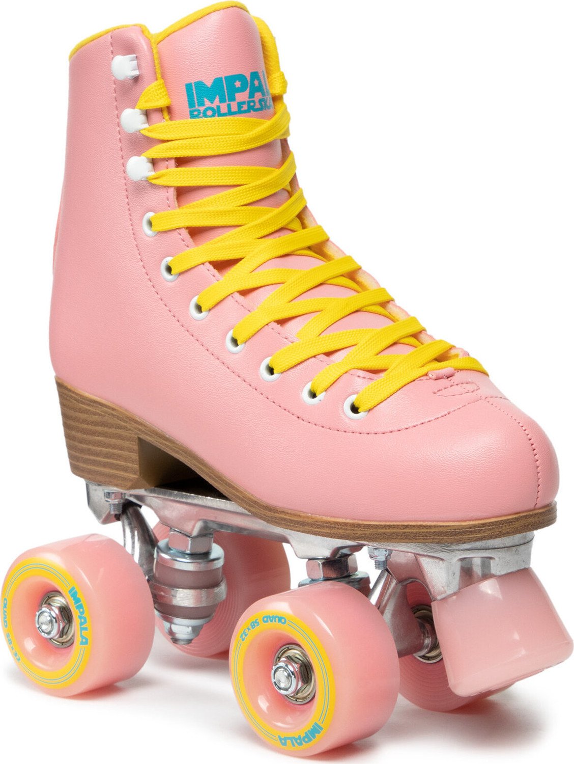 Retro kolečkové brusle Impala Rollerskate A084-12649 Pink/Yellow