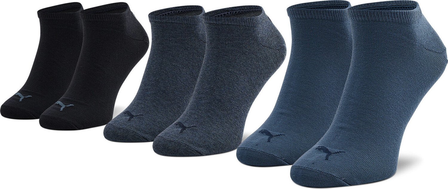 Sada 3 párů pánských ponožek Puma 906807 16 Denim Blue