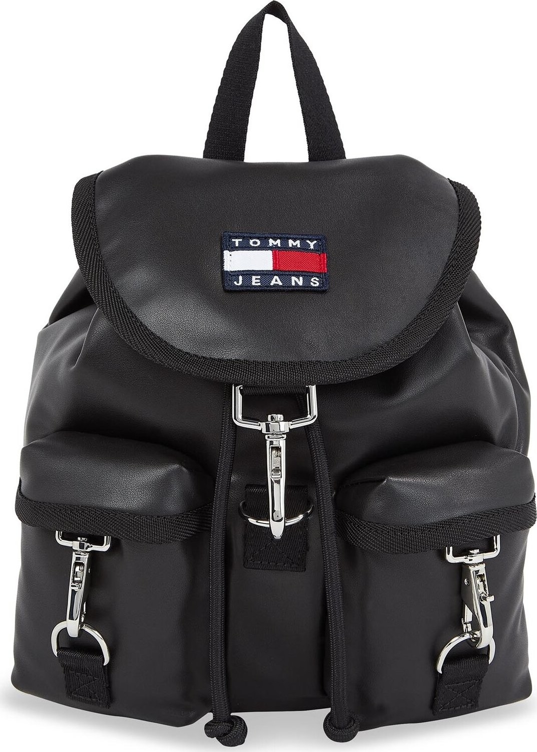 Batoh Tommy Jeans Tjw Heritage Flap Backpack AW0AW15435 Black BDS