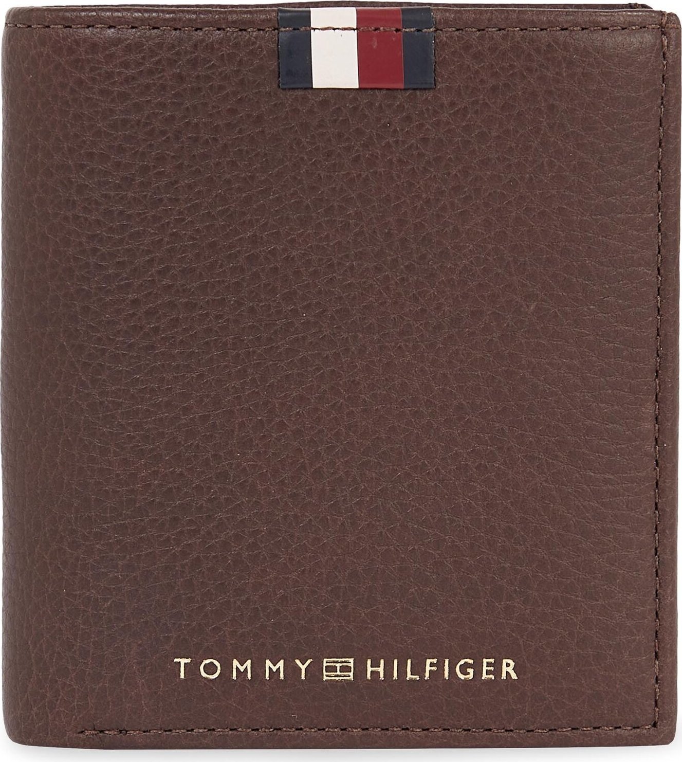 Pánská peněženka Tommy Hilfiger Th Corp Leather Trifold AM0AM11597 Coffee Bean GB6