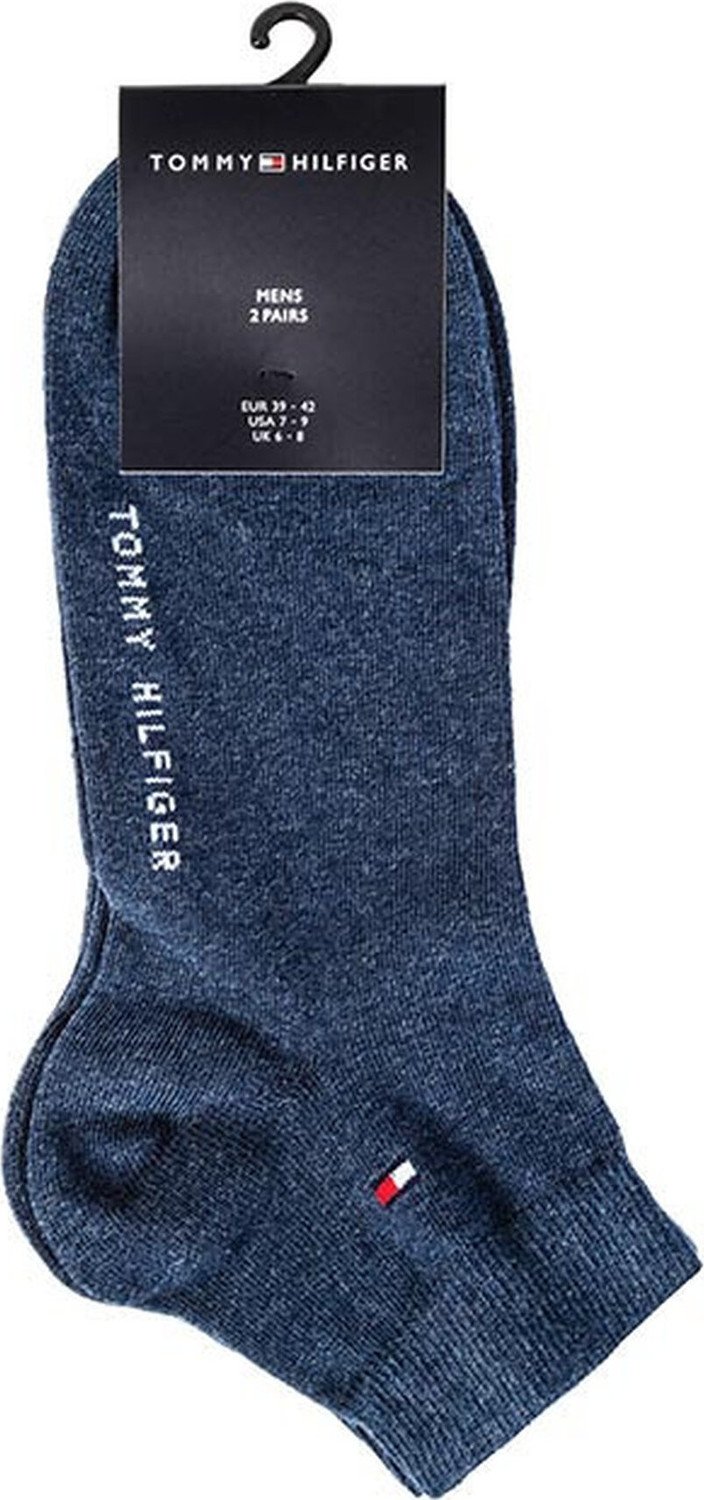 Sada 2 párů pánských nízkých ponožek Tommy Hilfiger 342025001 Jeans 356 39/42