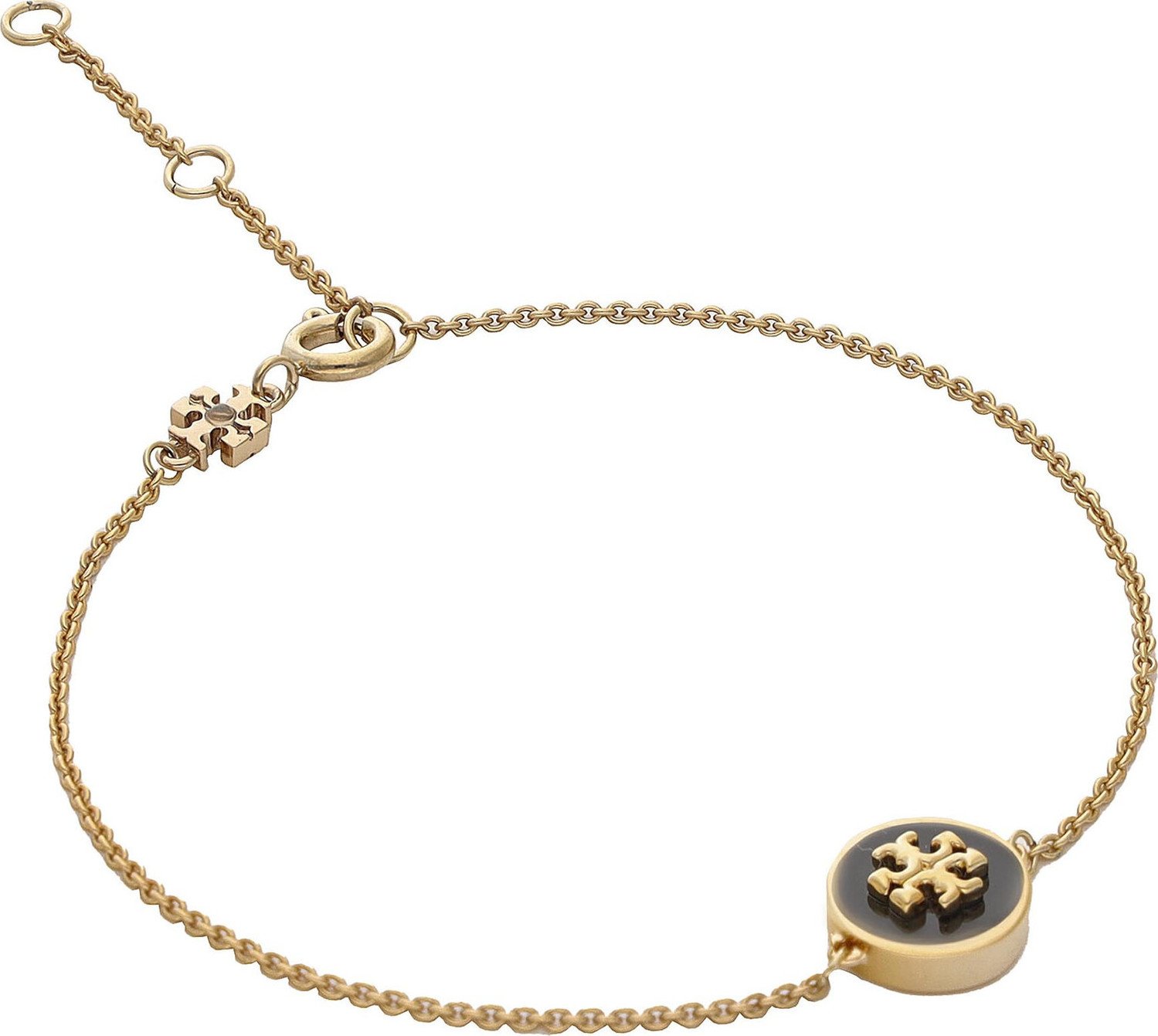 Náramek Tory Burch Kira Enamel Chain Bracelet 90284 Tory Gold/Black720