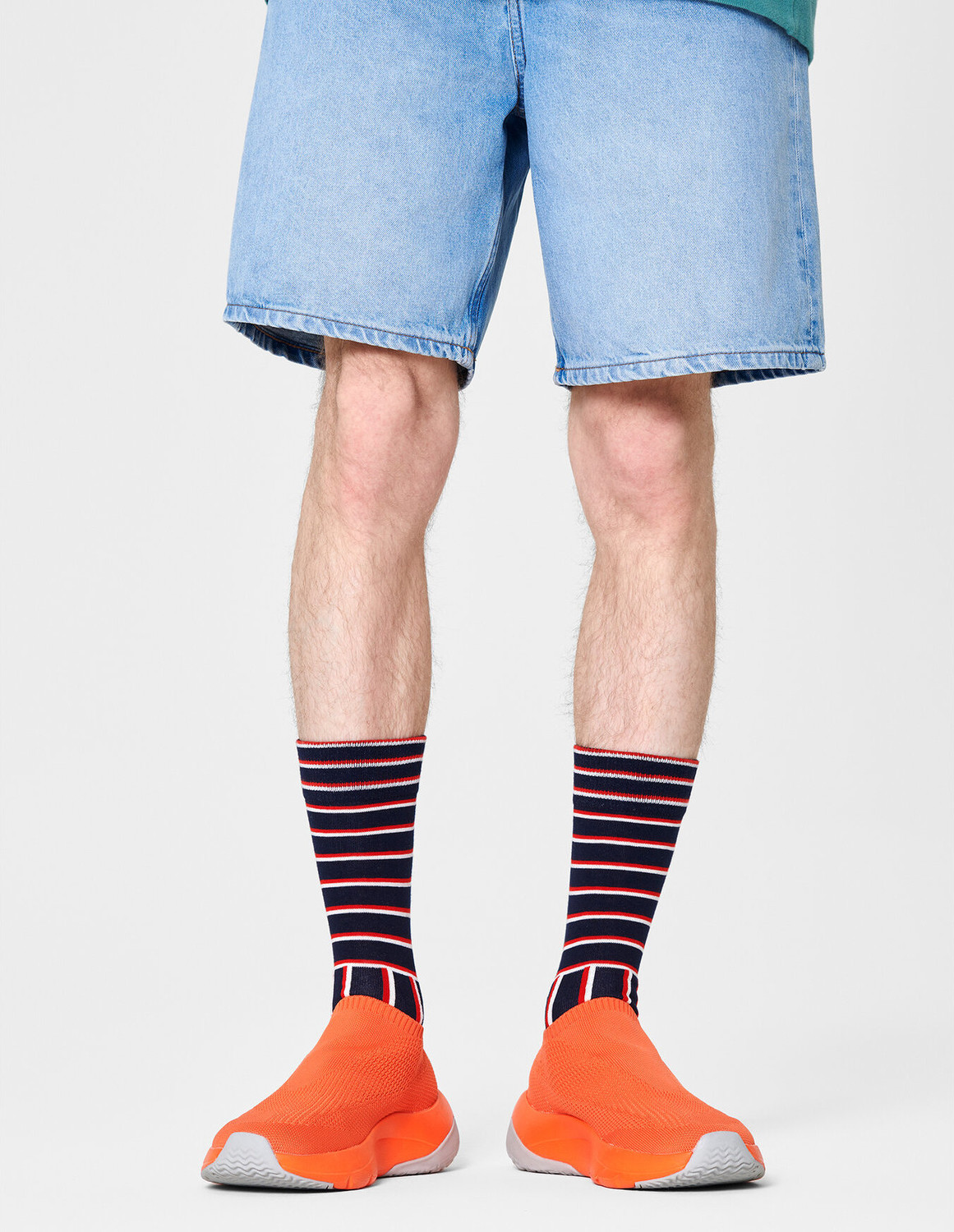 Pánské klasické ponožky Happy Socks BSS01-6500 Tmavomodrá