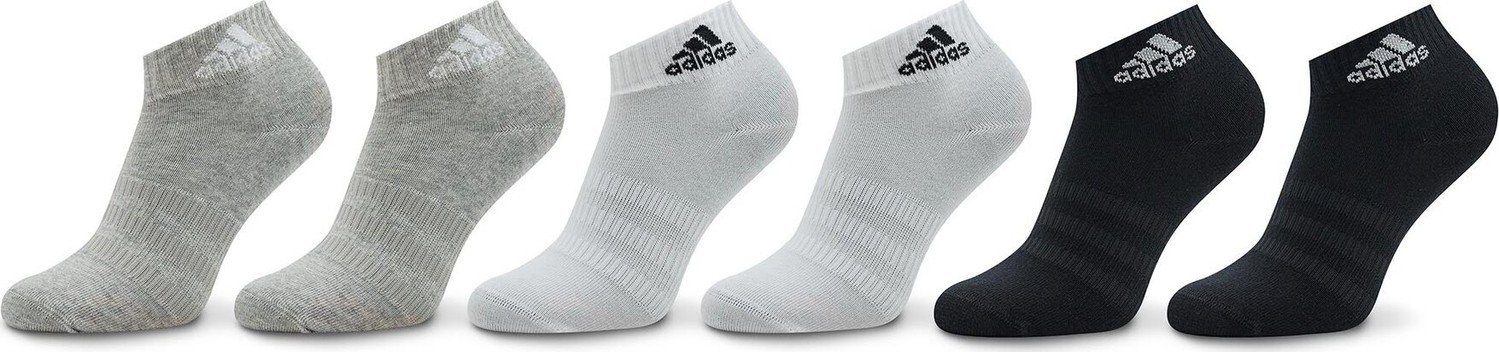 Nízké ponožky Unisex adidas Thin and Light Sportswear Ankle Socks 6 Pairs IC1307 medium grey heather/white/black