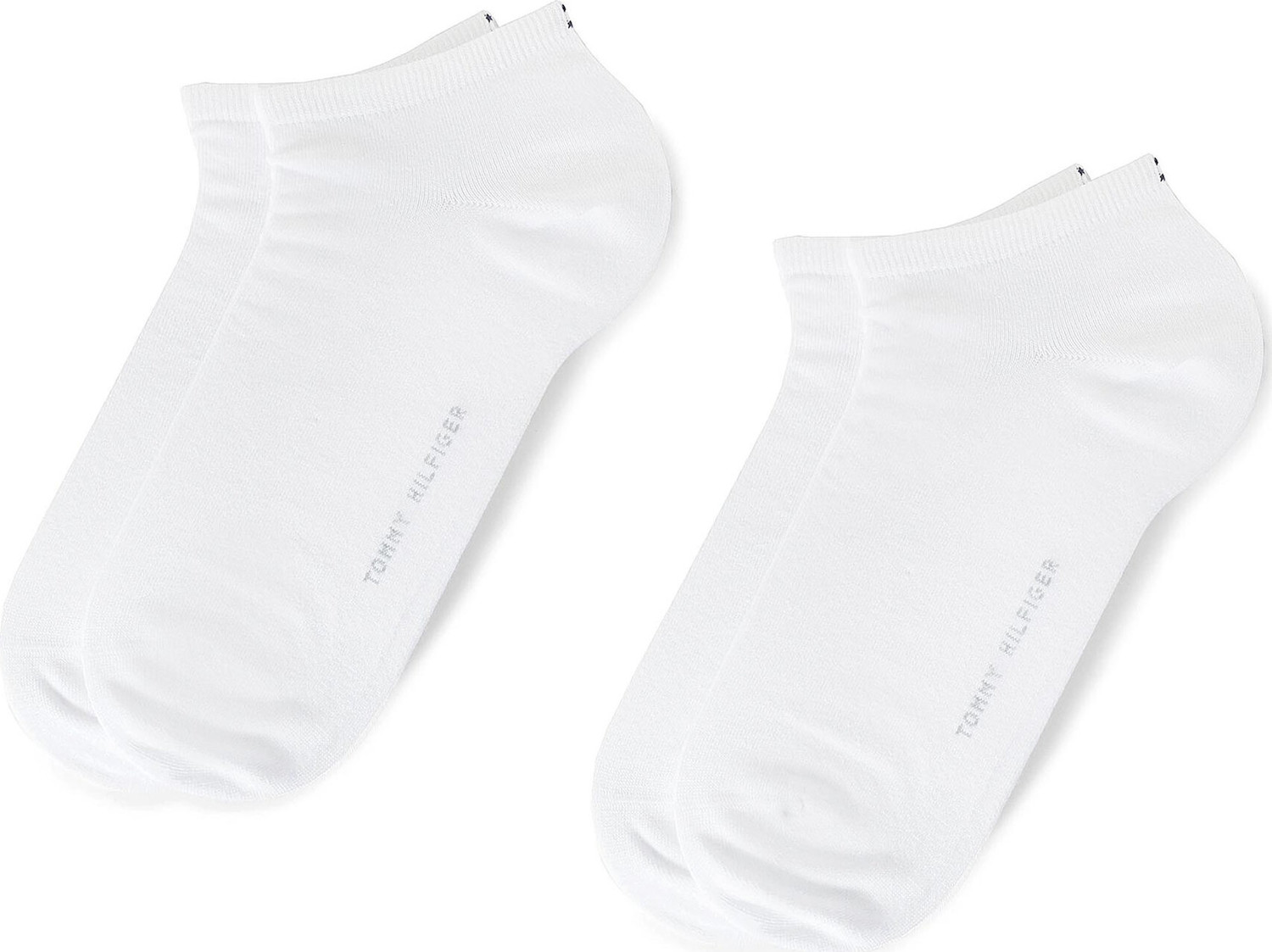 Sada 2 párů nízkých ponožek unisex Tommy Hilfiger 343024001 White 300
