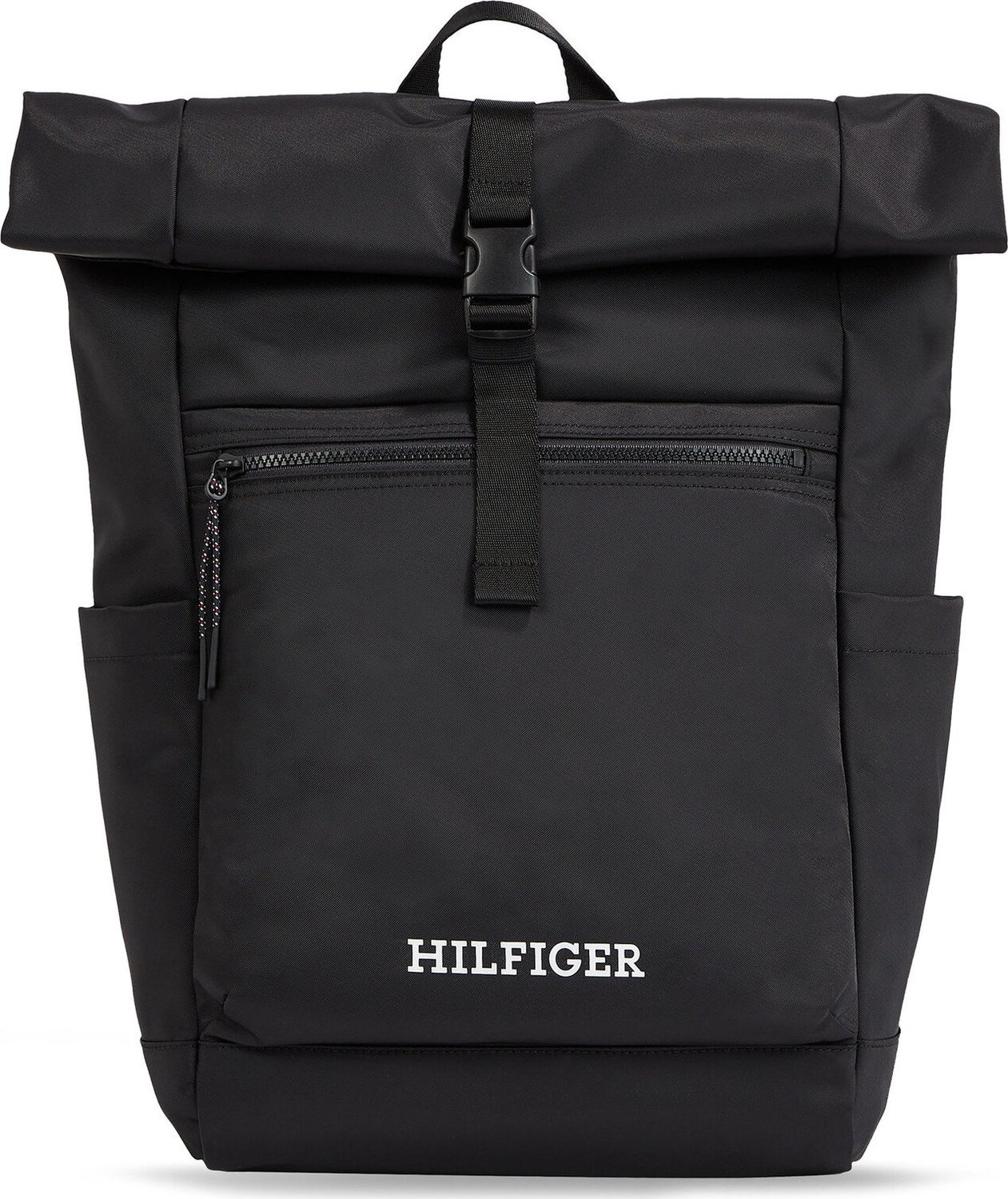 Batoh Tommy Hilfiger Th Monotype Rolltop Backpack AM0AM11549 Black BDS