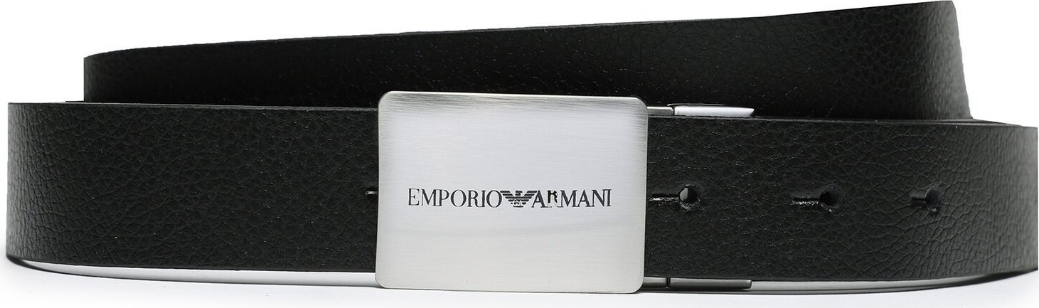 Pánský pásek Emporio Armani Y4S563 Y737E 88044 Black/Dark Tan