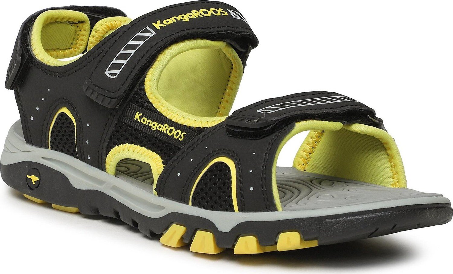 Sandály KangaRoos K-Celtic Kento 10048 000 5094 Jet Black/Lemon Chrome