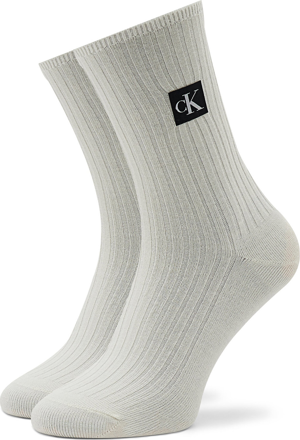 Dámské klasické ponožky Calvin Klein Jeans 701219977 White 002